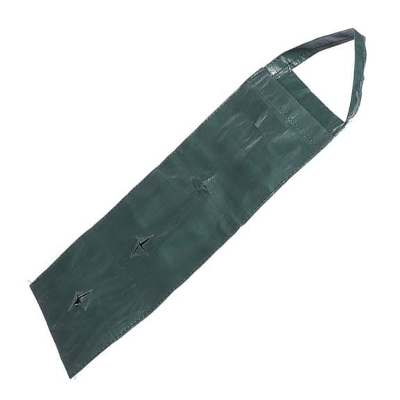 Green Plant Bag for Garden with 4 Pockets Vertical Growing Containers PE Material Spacesaving