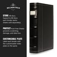 thumbnail image 3 of Bellagio-Italia CD/DVD Storage Binder - Black - Leather - 576-Disc Capacity - Storage Organizer for DVDs, CDs, Blu Rays, & Video Games - Acid-Free Binder Organizer Sheets - 12 Pack, 3 of 6