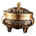 thumbnail image 4 of Soporte de incienso chino tradicional Sunnimix Decoración Artesanía de metal Horno Bobina de latón, 4 of 8