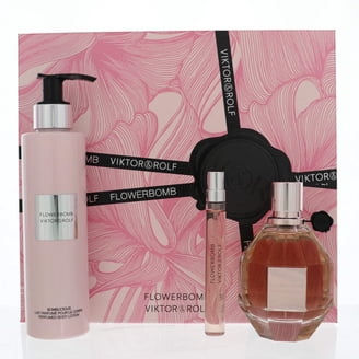 Viktor & Rolf Flowerbomb 3 Piece Gift Set( Eau De Parfum 100ml +