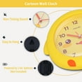 thumbnail image 3 of Unique Bargains 1pc Duck Cartoon Silent Non Ticking Wall Clock 15" x 12" x 2" Yellow, 3 of 5