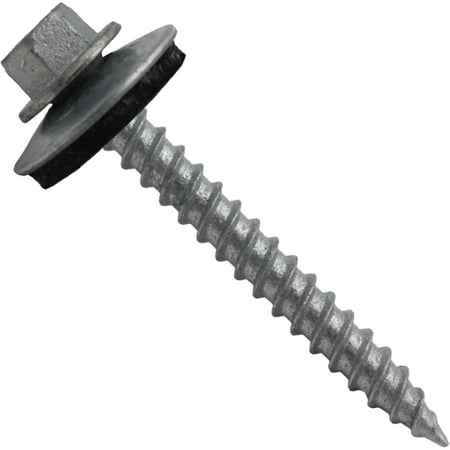

Metal Roofing Screws: (250)12 x 2 ZINC/NO Paint Hex ReGrip Sheet Metal Roof Screw. YhbSmt Point Metal to Wood siding Screws.