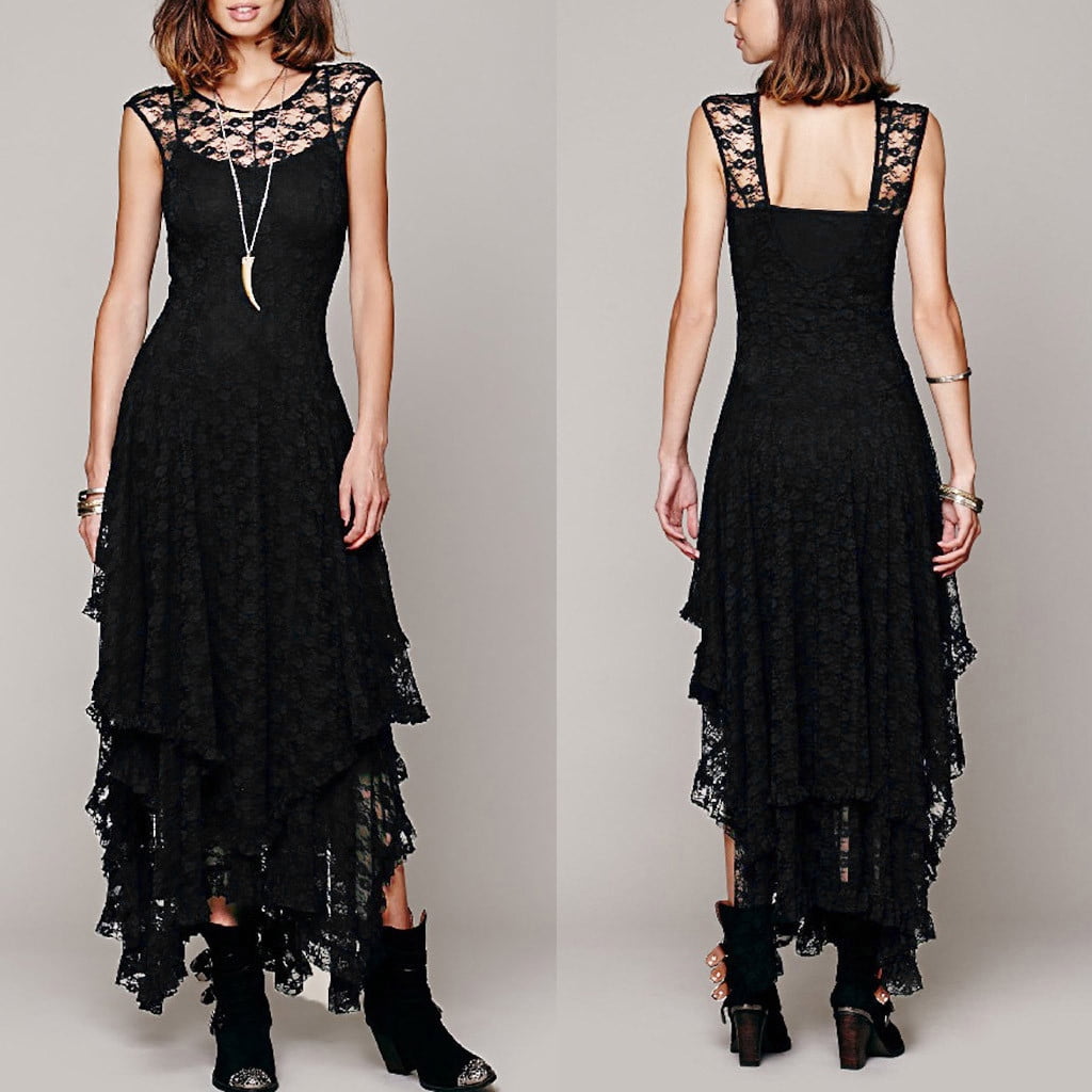 Black Hippie Dress