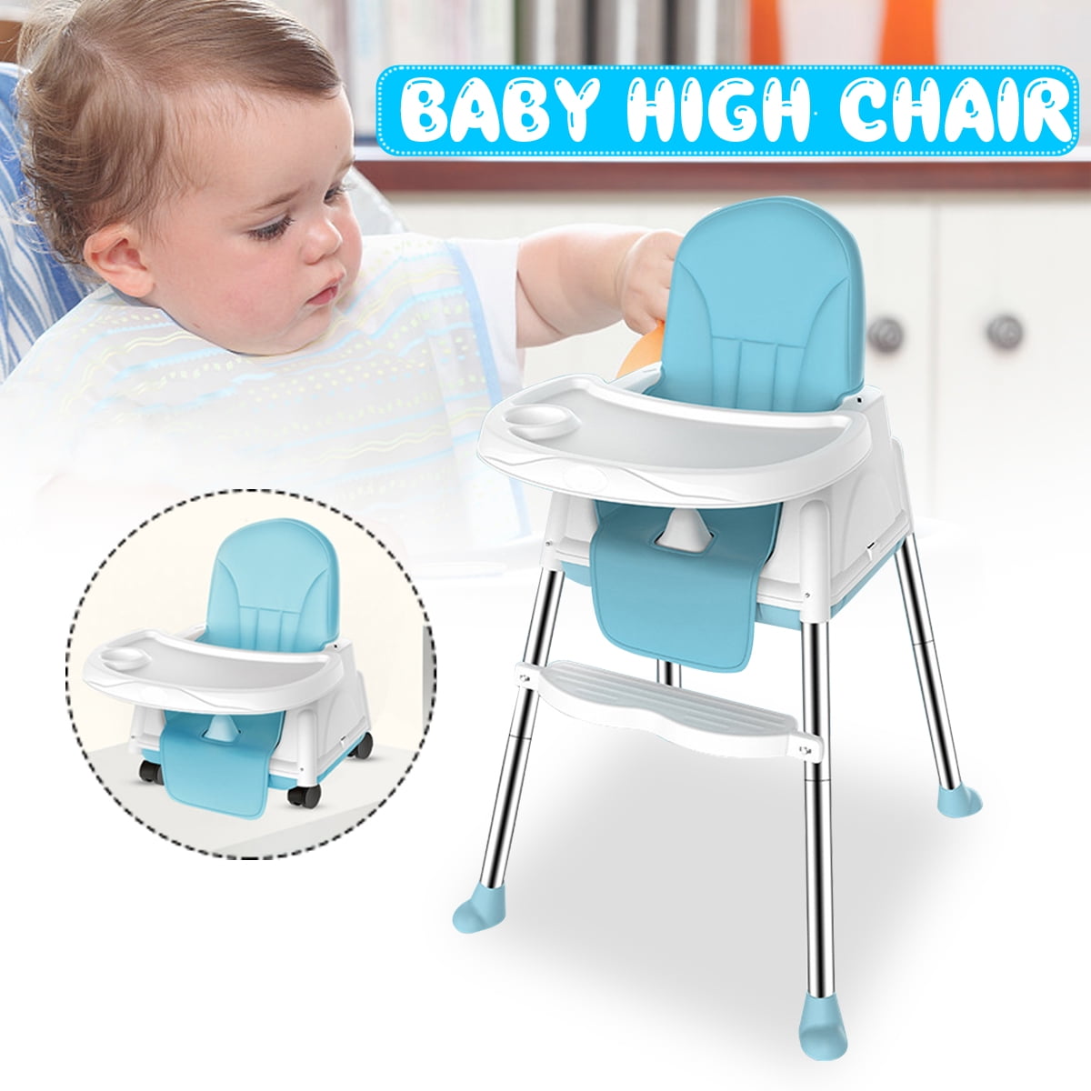 Multi-Functional Eat & Grow Convertible High Chair, 3-in-1 Convertible