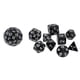thumbnail image 3 of Juego de 10 dados numerados de varias caras, 6 colores a elegir, herramienta de juego PG Negro, 3 of 9