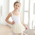 thumbnail image 2 of Gymnastics Leotards for Girls Suspenders Glitter Dance Ballet Tutu Leotard Ballerina Outfit Girl Clothes White 4-5 Years, 2 of 3