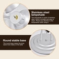 thumbnail image 4 of Kagrote Commercial Stainless Steel Food Heat Lamp, 2-Head 500W Adjustable Warmer with 360° Heating for Restaurants & Buffets, 4 of 8
