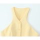 thumbnail image 5 of HH TRAF 2024 Tops de estilo callejero de moda para mujer, cuello en V amarillo, sin mangas, cinturón decorativo, tops de verano con un solo pecho para mujer a la moda, 5 of 5