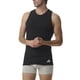 thumbnail image 2 of adidas Camiseta interior para hombre, paquete de 2 - Ergonomic Tank Top 2PK, Active Flex Cotton, sin mangas, lisa Negro XL (X-Large), 2 of 4