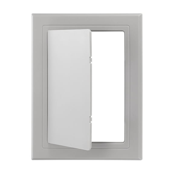 8x6 inch(200x150mm) Self-Adhesive Access Panel, ABS Plumbing Access Doors Easy Wall Hole Cover, Grey