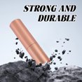 thumbnail image 3 of HIBIBUD 2 Pcs Rose Gold 3.9" Mini Flashlight,Adjustable Focus USB Keychain Light for Hiking, 3 of 7