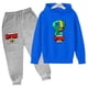 thumbnail image 3 of Conjunto de 2 piezas con capucha y pantalones para niños y niñas, chándal con estampado de juego de moda para primavera y otoño, de 3 a 13 años, trajes clásicos de anime, 3 of 5