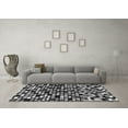 thumbnail image 3 of Ahgly Company Indoor Rectangle Abstract Gray Modern Area Rugs, 8' x 10', 3 of 4