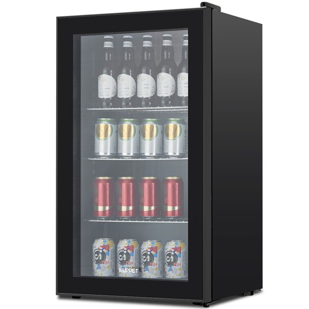 KUPPET 120Can Beverage Cooler and Refrigerator, Small Mini Fridge for