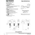 thumbnail image 3 of Moen 8889 Widespread Centerset Metering Bathroom Faucet From The M-Press Collection (Valve, 3 of 3