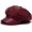 Wine Red, variant on Minzimin Womens PU Leather Newsboy Cap 8 Panel Paperboy Newsie Cap Bakerboy Beret Cabbie Hat