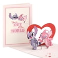 thumbnail image 1 of Tarjeta de felicitación Lovepop para el Día de San Valentín 3D de Disney Lilo Stitch, 1 of 6