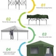 thumbnail image 6 of WildBreak 10 x10 feet Pop Up Canopy, with 4 Sidewalls, One Button Push Setup - Gray, 6 of 6