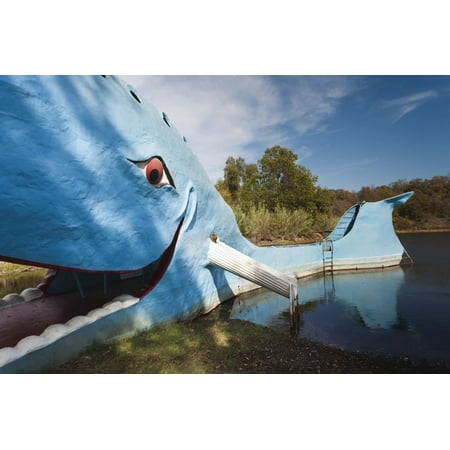The Blue Whale, Route 66 Roadside Attraction, Catoosa, Oklahoma, USA Print Wall Art By Walter