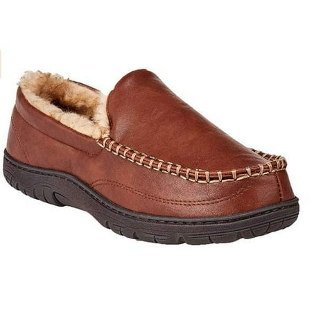 

32 Degrees Mens Venetian Moccasin Slippers Various Colors: L/Brown