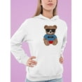 thumbnail image 2 of Fashion Bear Cool Boy Hoodie Women -Image by Shutterstock, Female 5X-Large, 2 of 4