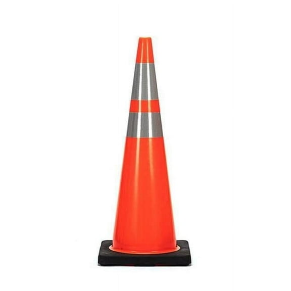 Home Plus 5038853 36 in. Triangular Safety Cone, Orange