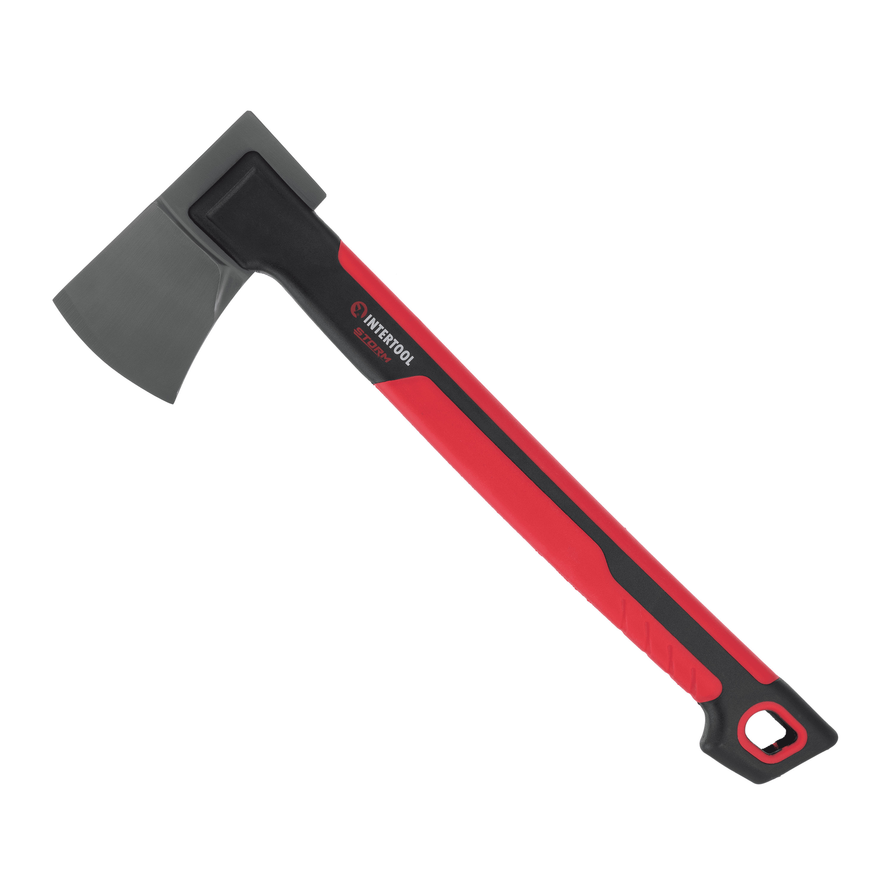 INTERTOOL 18” Hatchet for Camping and Chopping with Shock Absorbing MAX Grip Handle and Sheath HT08-0292