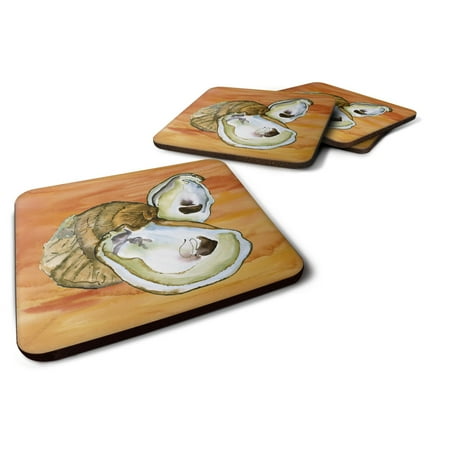 

Carolines Treasures 8142FC Oyster Foam Coaster Set of 4 3 1/2 x 3 1/2 multicolor