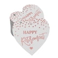 thumbnail image 1 of Inkdotpot Pack Of 50 Happy Retirement Favor Paper Tags Craft Real Rose Gold Foil Hang Tags, 1 of 6