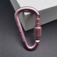 thumbnail image 2 of 4Pcs New Multicolor Aluminium Safety Camping Hiking Hook Climbing Button Buckle Keychain Alloy Carabiner RED, 2 of 8