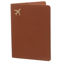 CIMAXIC Travel Card Holder Passport Cover Brown 1Pcs