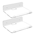 thumbnail image 4 of jifeng 2Pcs Floating Wall Shelves Bathroom Storage Shelves Acrylic Floating Shelves for, 4 of 8