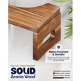 thumbnail image 2 of Taburete de inodoro BLUEWEST plegable de madera de acacia de 18 cm para orinal, 2 of 7