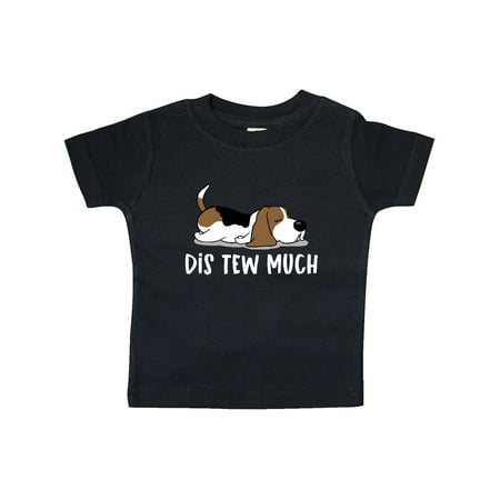 

Inktastic Napping Dis Tew Much Hound Dog Gift Baby Boy or Baby Girl T-Shirt