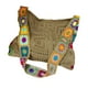 thumbnail image 1 of Bolso de mano de ganchillo, informal, de punto, bordado, para mujer, bolso de hombro para viaje Caqui, 1 of 9