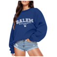 thumbnail image 2 of WEIWEN Halloween Sweatshirt for Women Funny Pumpkin Long Sleeve Fall Shirts Salem Massachusetts EST 1626 Outfits Women's Fall Fashion Clothing Blue, M, 2 of 5