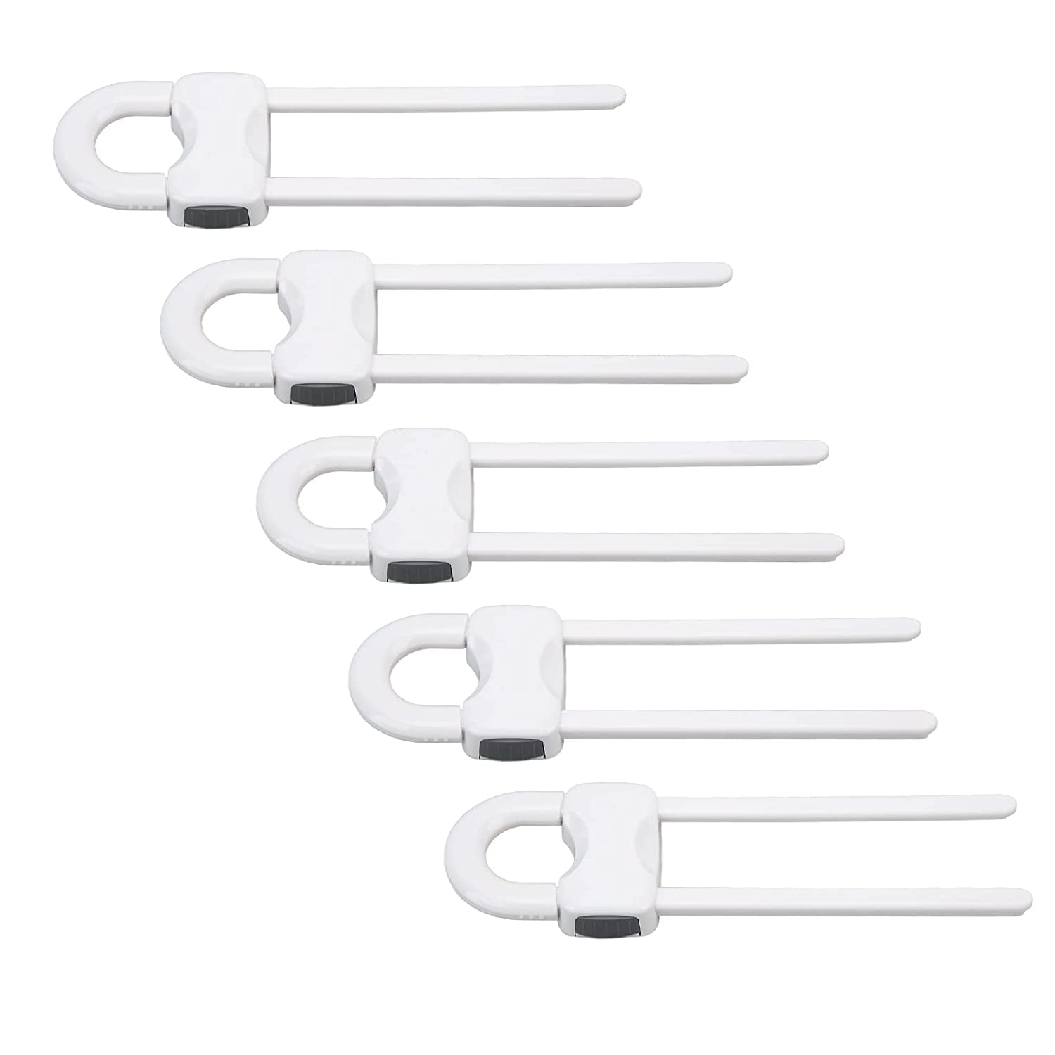 U Shaped Child Locks, Safe Flexible Length Adjustment Odorless Child