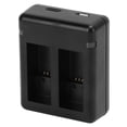 thumbnail image 4 of Batería dual carga rápida del metal robusto de la batería de cámara del USB 5V 2A para la cámara de la acción ANGGREK Otros, 4 of 8