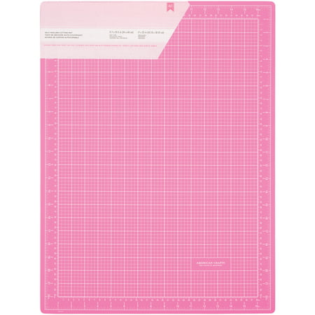 Pink Double-Sided Self-Healing Cutting Mat 18"X24"-