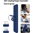thumbnail image 2 of for Samsung Galaxy A14 5G Phone Case, Ring Stand [360° Rotatable Ring Holder] with 2 Screen Protector, with Full Camera Cover Protection, Silicone Slim Protective Phone Case (Navy Blue), 2 of 10