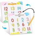 thumbnail image 1 of Placa magnética de rastreo de números JoyCat 2 en 1 1-20 para niños, 1 of 9