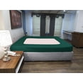 thumbnail image 5 of D.N.G. BEDDINGS 1 Piece Box Spring Cover - 100% Egyptian Cotton, 800 TC, Wrap Around 4 Sides Bed Skirt for Hotel & Home, Fits Box Springs up to 6 Inch - Full, Stripe Teal Green Color, 5 of 8