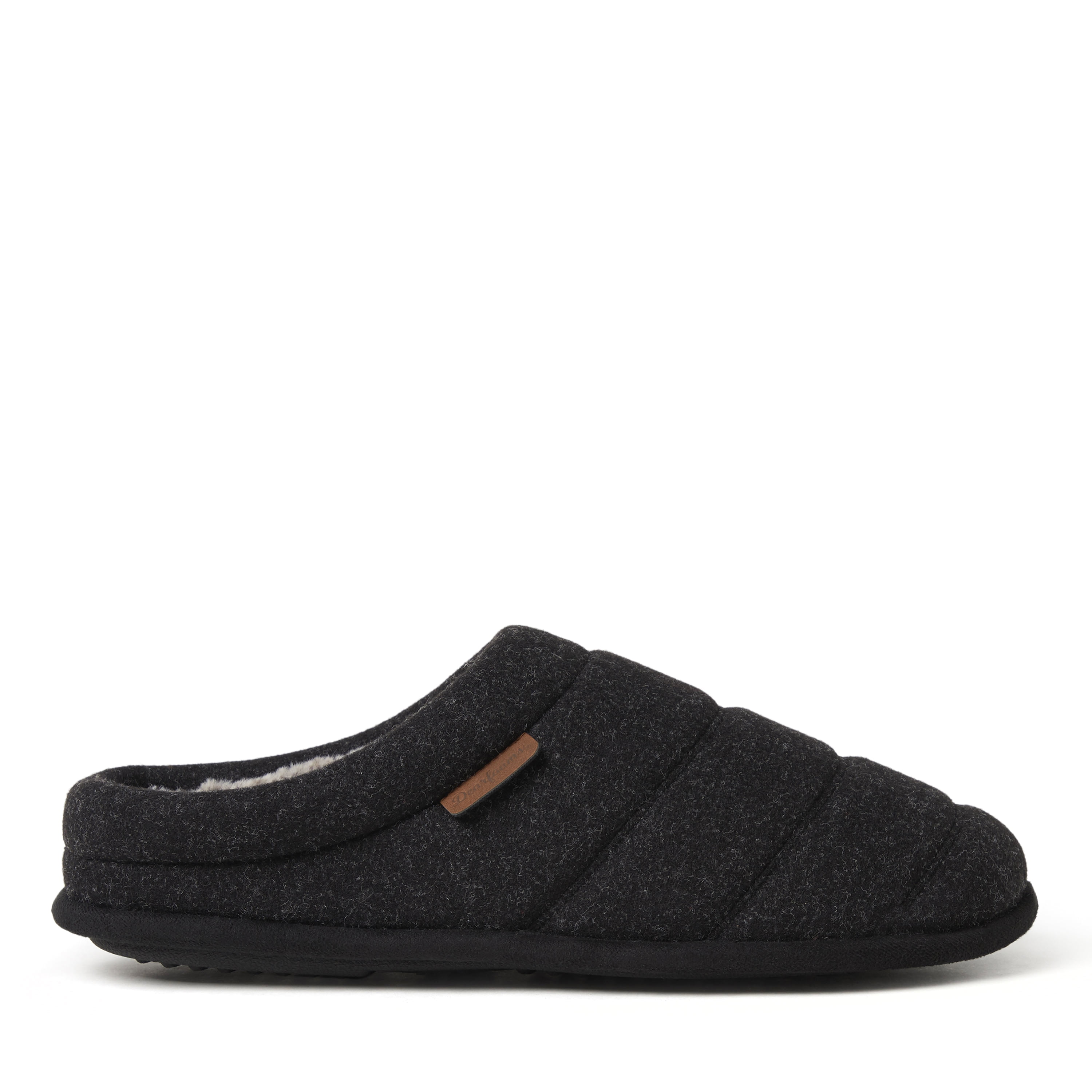 Dearfoams Multi Fabric Quilted Clog Slippers with Memory Foam(Men's