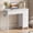 White, variant on HIGDBFE Small Desk with 5 Fabric Drawers, Computer Desk with Iron Hook for Bedroom Home Office, White