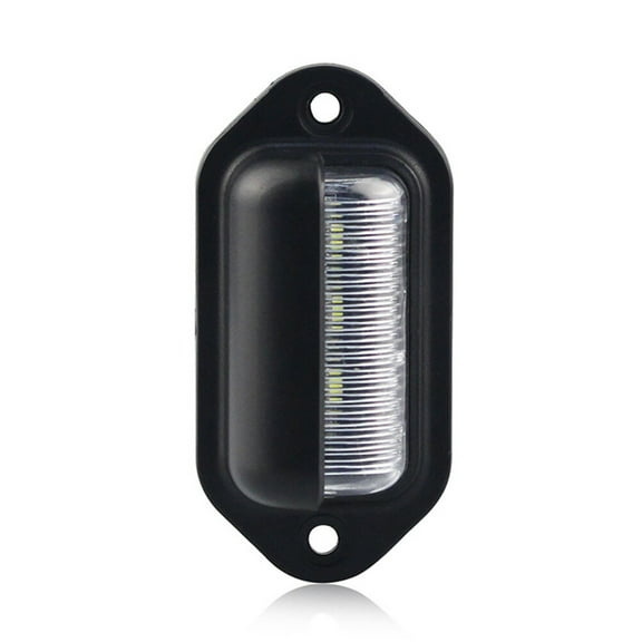 License Plate Light for Car Truck Trailer with 6LED Black Material 12-24V