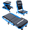 Blue, variant on 40in Mechanic Creeper 3-in-1 Z Seat 480Lbs Foldable Rolling Garage Under Car 6 Wheels
