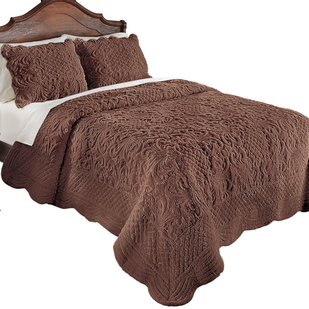 Details about   ~ COZY ULTRA SOFT LUXURY PLUSH FAUX FUR CHOCOLATE BROWN GREY CHIC COMFORTER SET 