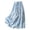 Blue, variant on Ediodpoh Womens Skirts Summer Solid Color Linen Blend Midi Skirt Lightweight Draped for Casual Comfortable Wear Womens Skirts Knee Length Blue L