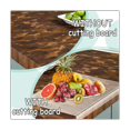 thumbnail image 1 of Acrylic Chopping Boards for Kitchen Counter with Lip, 45 x 35 Clear Acrylic Non- Transparent Chopping Board, 1 of 5