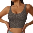 thumbnail image 1 of Balery Dinosaur Sujetadores deportivos con espalda cruzada para mujer, acolchados, sin costuras, de alto impacto, ideales para yoga, gimnasio, entrenamiento y fitness.-Medium, 1 of 8